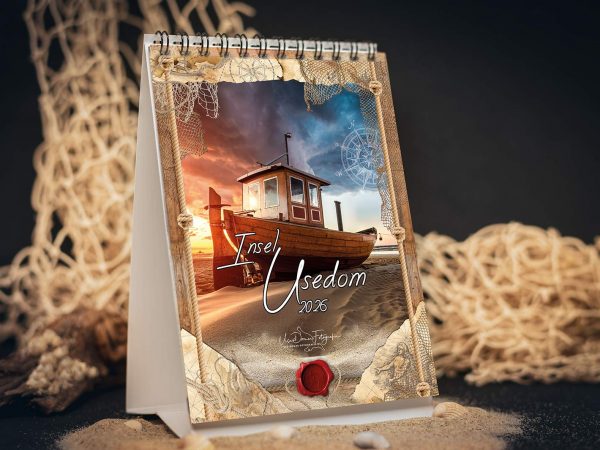 Tischkalender 2026 "Insel Usedom" von der Ostseeküste bis zum verträumten Achterland. DIN A6