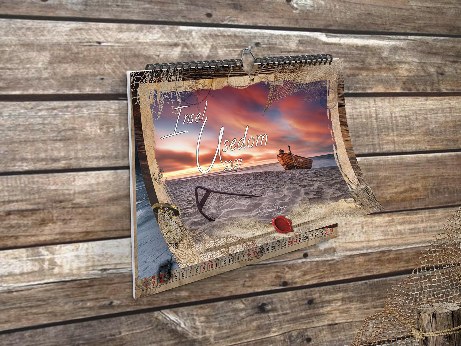 Usedom Kalender 2027 "Insel Usedom" von der Ostseeküste bis zum verträumten Achterland. DIN A3 – Bild 2