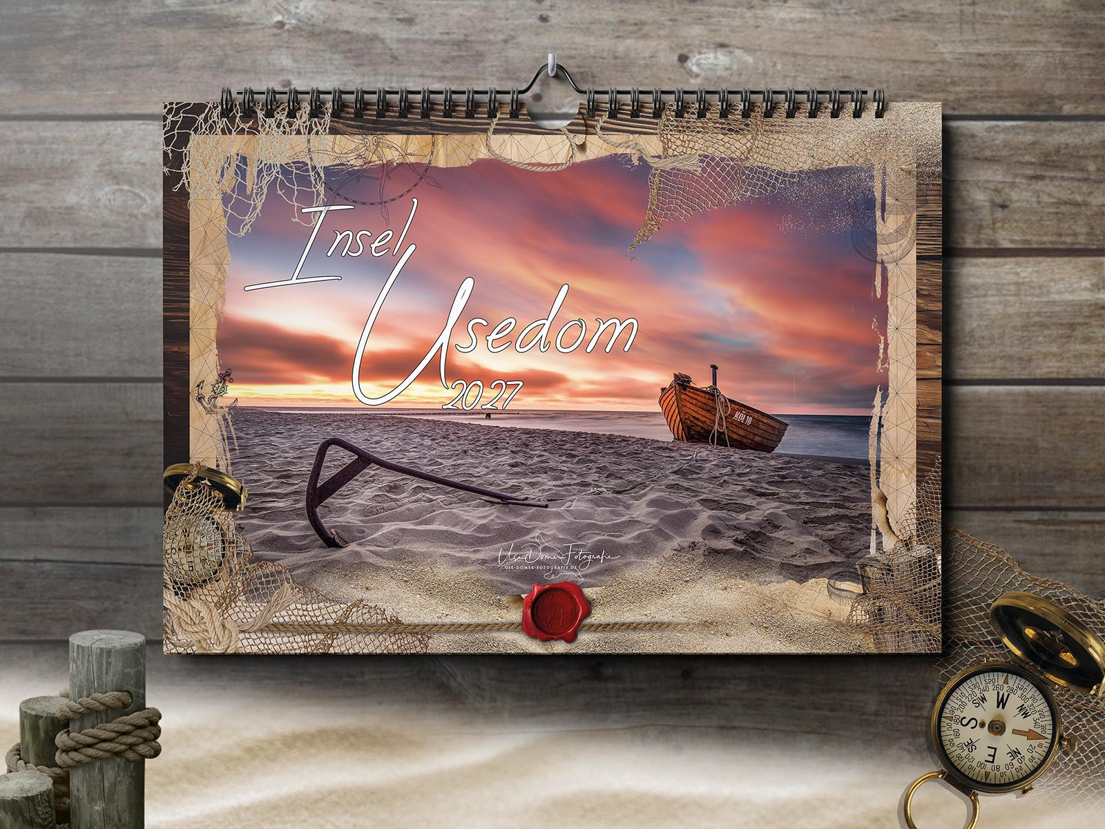 Usedom Kalender 2027 "Insel Usedom" von der Ostseeküste bis zum verträumten Achterland. DIN A3