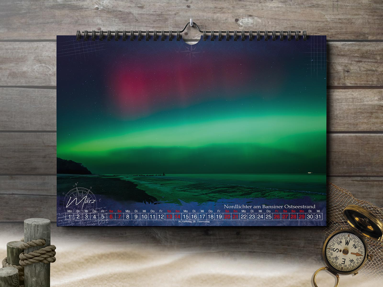 Usedom Kalender 2027 "Insel Usedom" von der Ostseeküste bis zum verträumten Achterland. DIN A3 – Bild 4