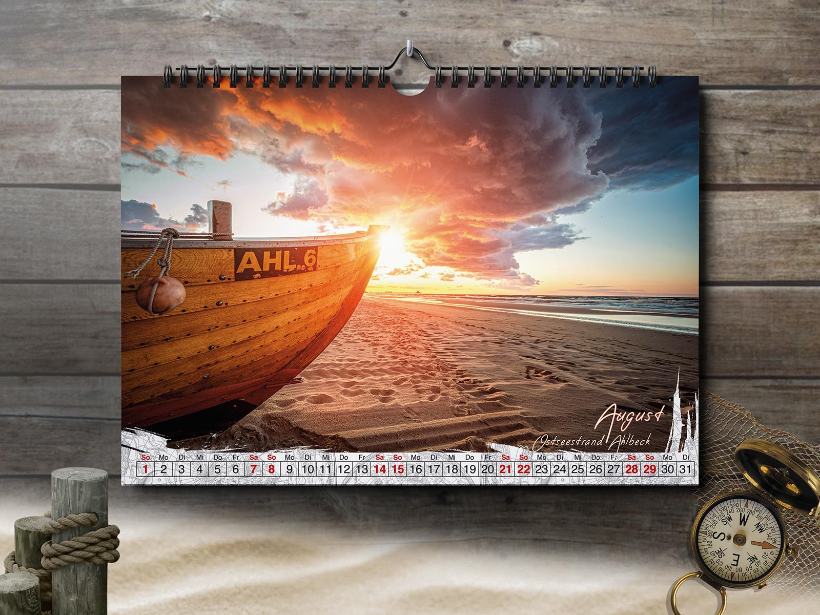 Usedom Kalender 2027 "Insel Usedom" von der Ostseeküste bis zum verträumten Achterland. DIN A3 – Bild 5