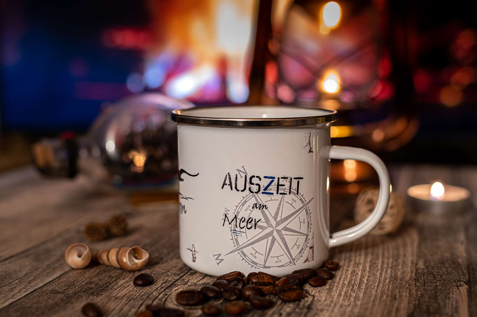 Emaille-Pott "Auszeit am Meer" – Bild 2
