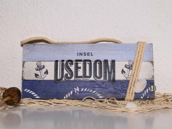 Vaintageschild Insel Usedom